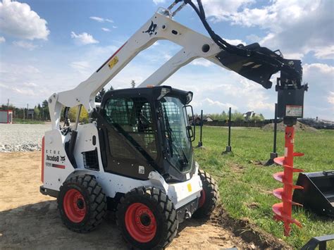 bobcat lt304 skid steer auger|Auger Attachment .